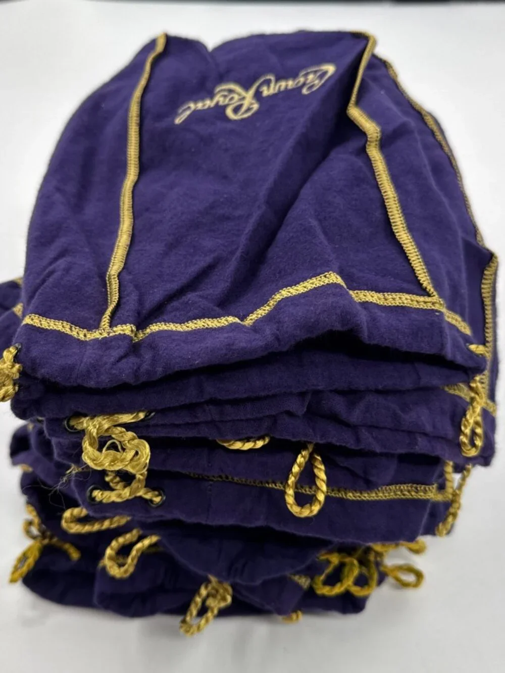 Crown Royal Bags Purple Lot of 23 Size Medium 6x9in Drawstring Unused from 2014
